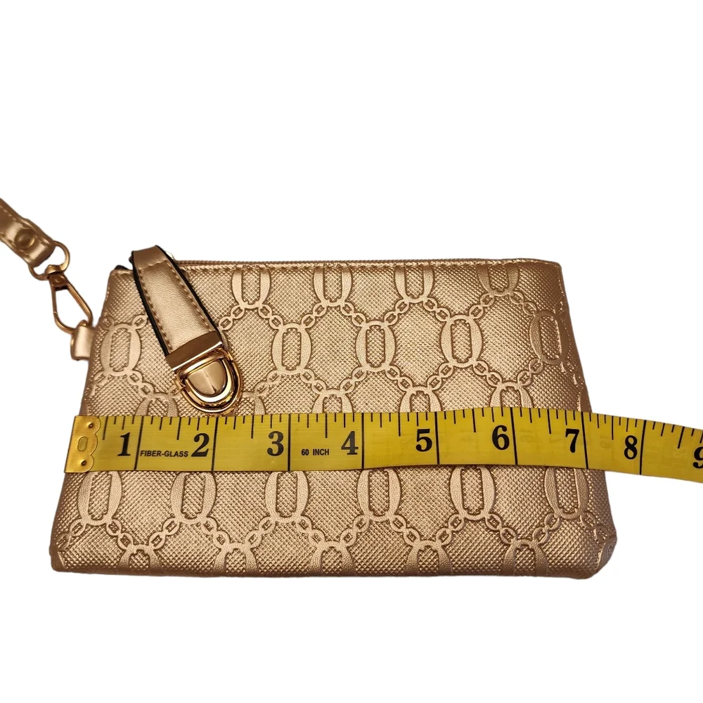 Small Light Gold Wristlet